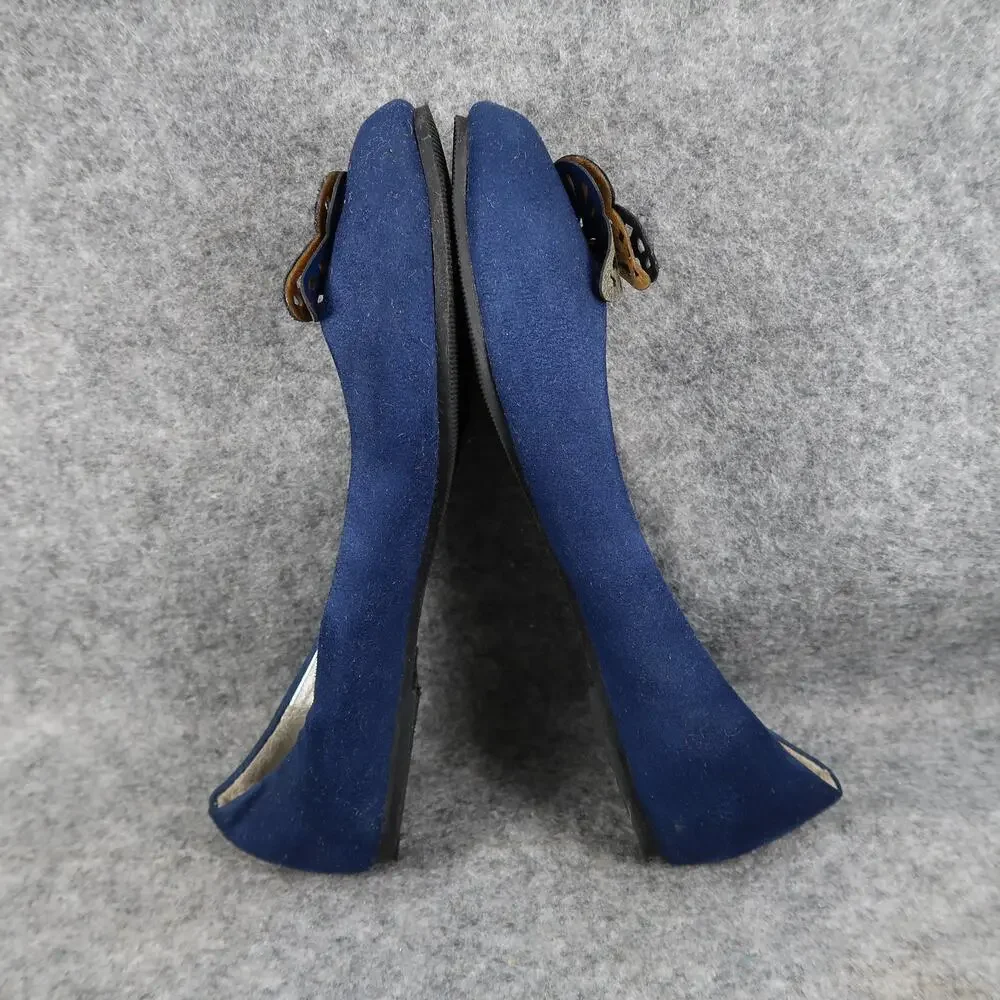Old Navy Shoes Kids Girls 2 Ballet Flats Slip On Blue Butterfly Skimmer Loafer